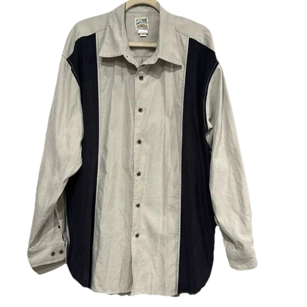 TravelSmith Button Down SHACKET Western Outdoor Ranch Size‎ XXL Vintage